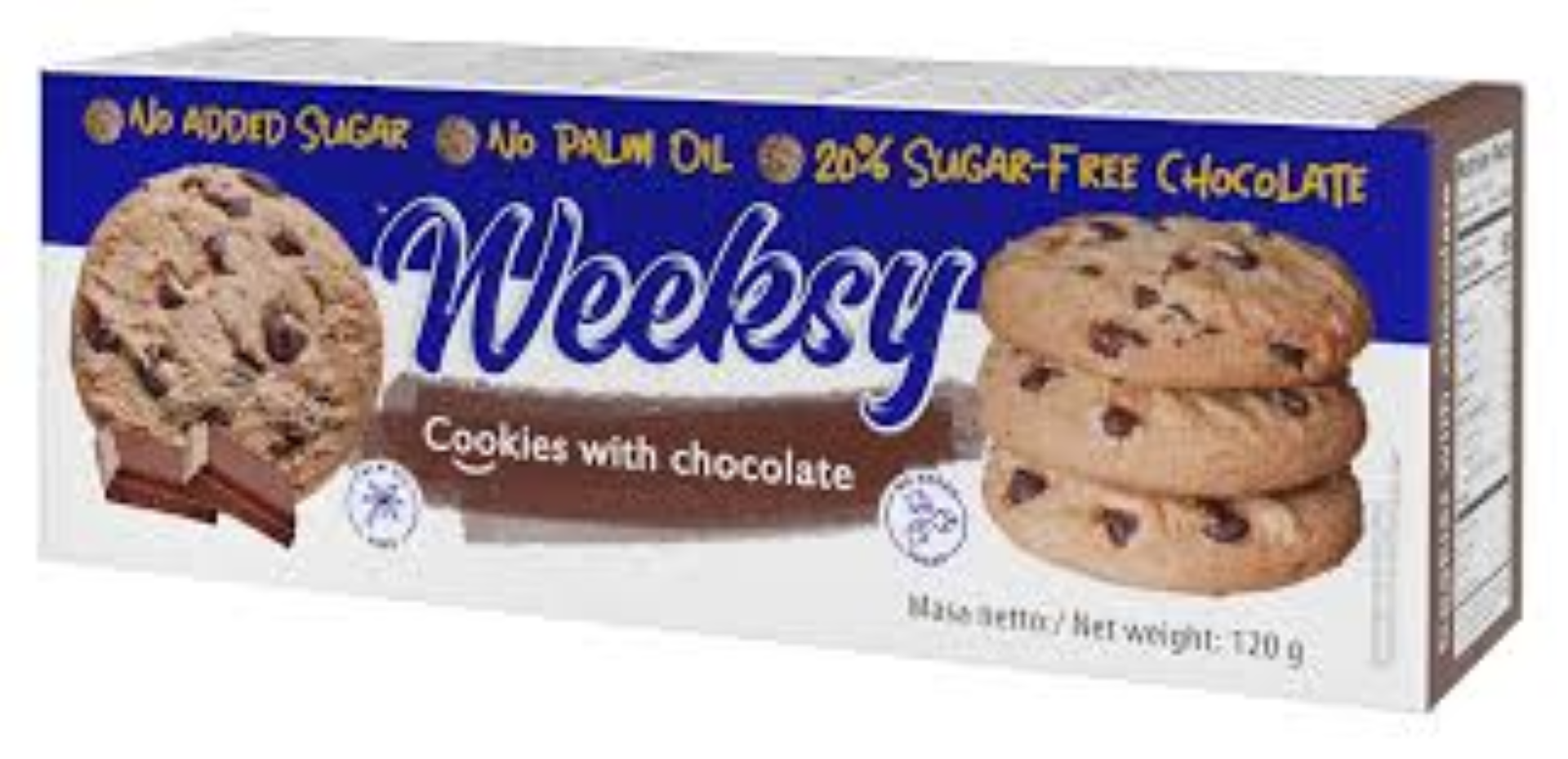 BOGUTTI WEEKSY COOKIES WITH CHOCOLATE 120G